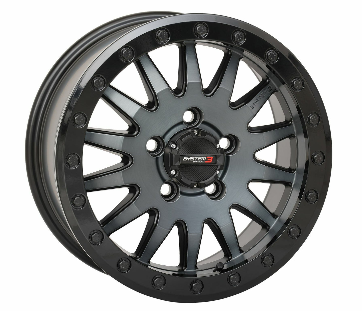 System 3 Sb8 Wheel 15X7 5+2 (+38Mm) 5/4.5 Matte Brushed Grey