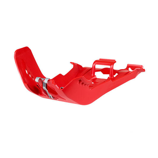 Polisport Fortress Skid Plate W/Link Protector Red