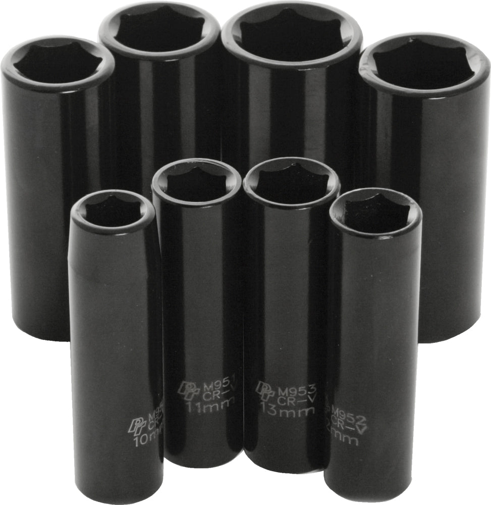 Performance Tool 3/8" Metric Impact Socket Set