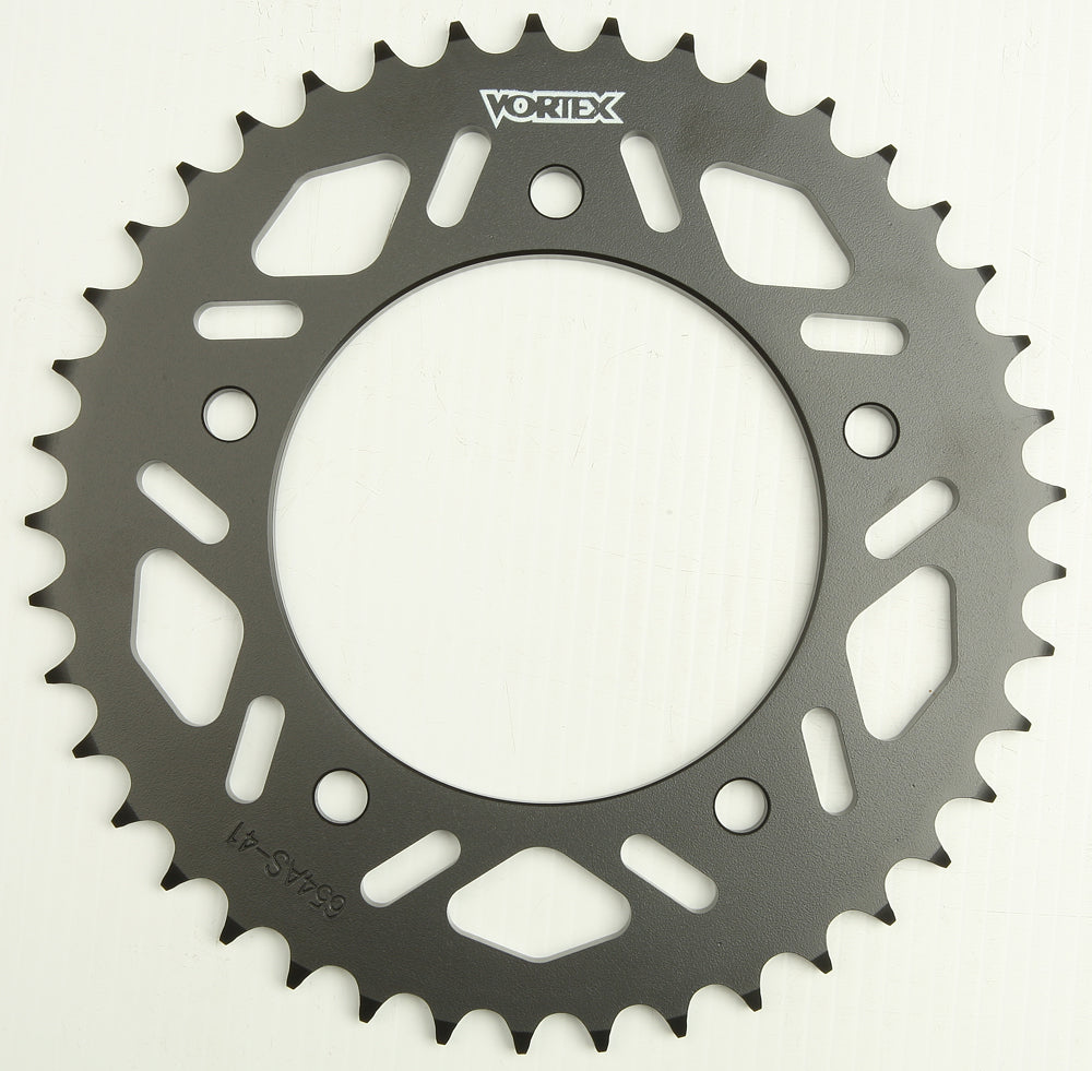 Vortex Rear Sprocket Steel 41T-520 Blk Yam