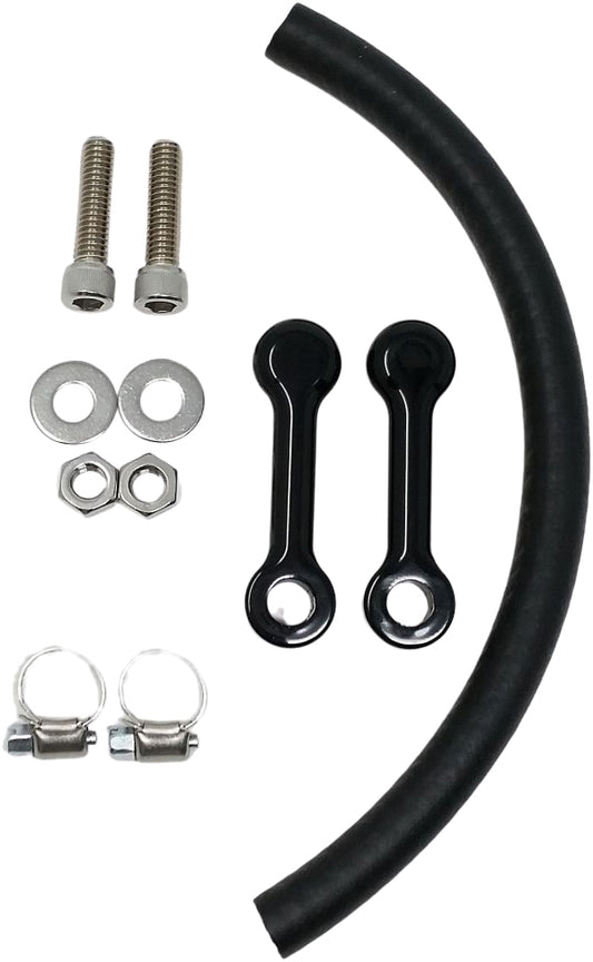 Dk Custom Products Billet Tank Lift Kit 2" `99-Up Touring Powder Coat Blk