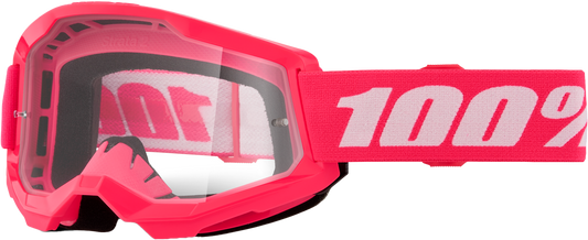 100-Percent Strata 2 Goggle Pink Clear Lens