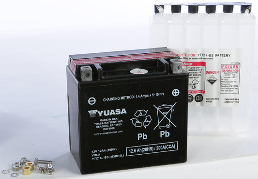 Yuasa Battery Ytx14L-Bs Maintenance Free