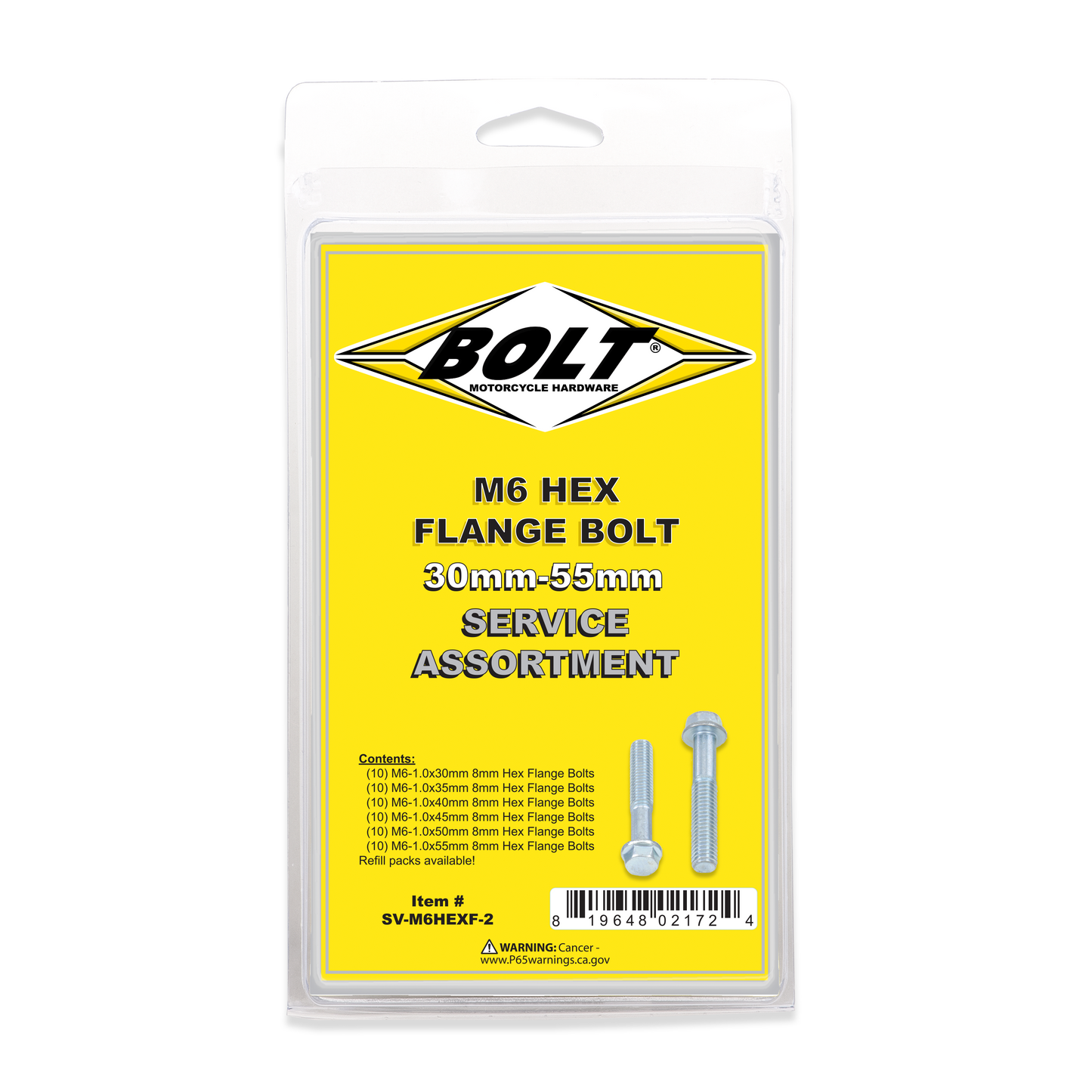 Bolt M6 8Mm Hex Flange Bolt Assortment 60 Piece Kit • #024-68030