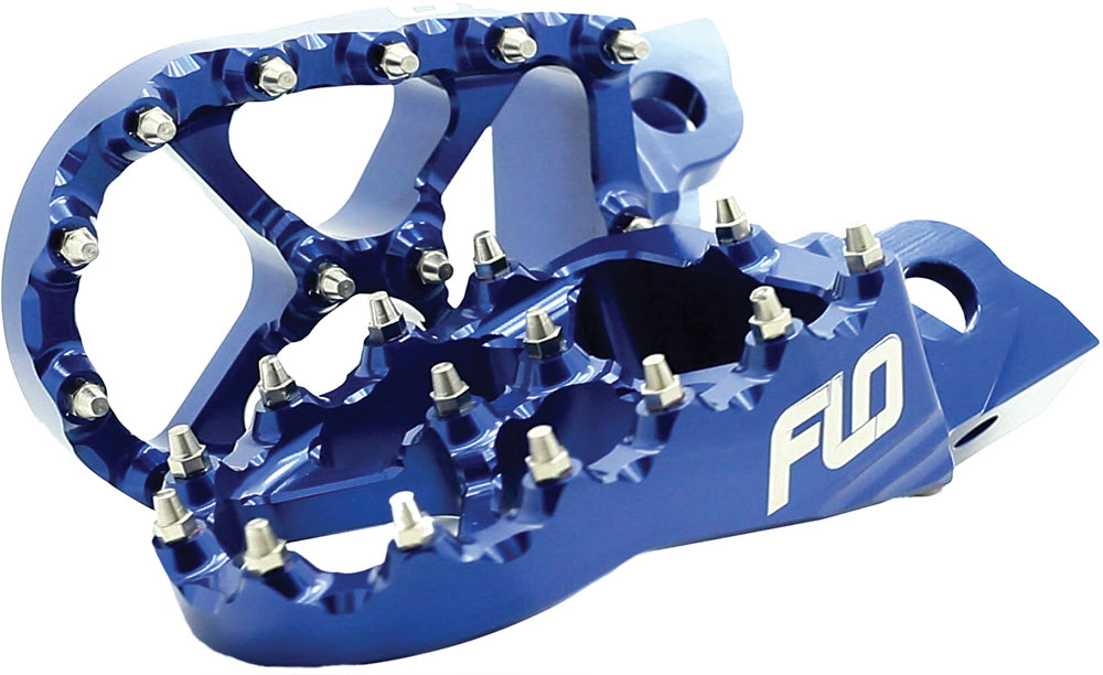 Flo Motorsports Pro Series Foot Pegs Blue • #122-8021