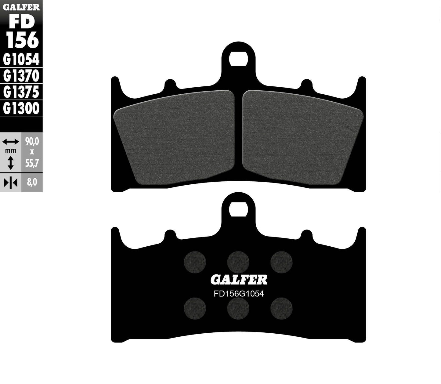 Galfer Brake Pads Semi Metallic Fd156G1054