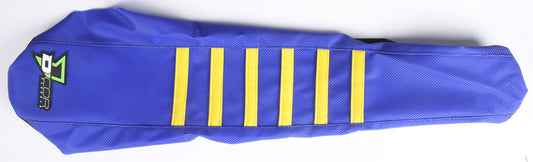 D-Cor Seat Cover Blue/Yellow W/Ribs