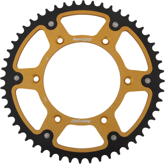 Supersprox Rear Stealth Sprocket Alu/Stl 52T-520 Gld Hus/Husq/Ktm