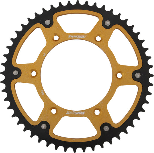 Supersprox Rear Stealth Sprocket Alu/Stl 52T-520 Gld Hus/Husq/Ktm