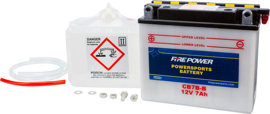 Fire Power Battery W/Acid Cb7B-B 12V Heavy Duty