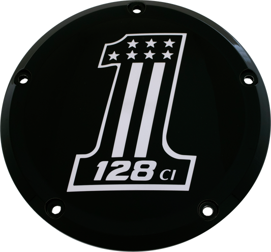Custom Engraving 6   M8 Softail Derby Cover 128 Black
