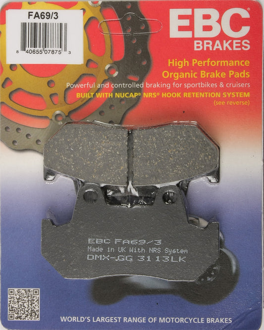 Ebc Brake Pads Fa69/3 Organic