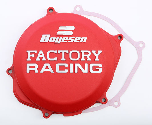 Boyesen Factory Racing Clutch Cover Red • #59-7206AR