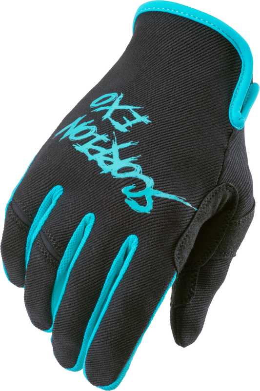 Scorpion Exo Air-Stretch Gloves Grind Black/Teal 2X