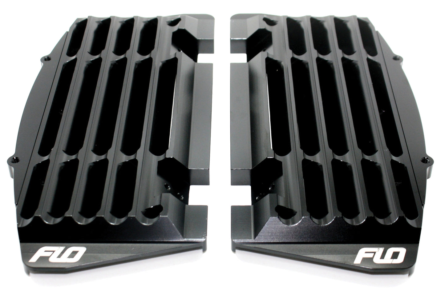 Flo Motorsports High Flow Radiator Braces Black • #122-8070