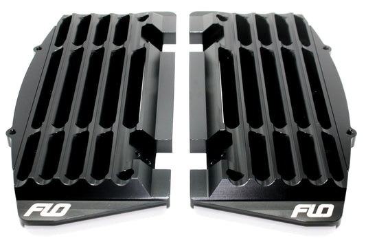 Flo Motorsports High Flow Radiator Braces Black • #122-8071