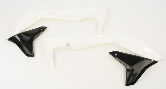 Acerbis Radiator Shrouds White/Black • #24496-91035