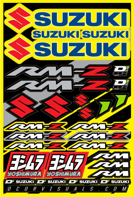 D-Cor Suzuki Decal Sheet