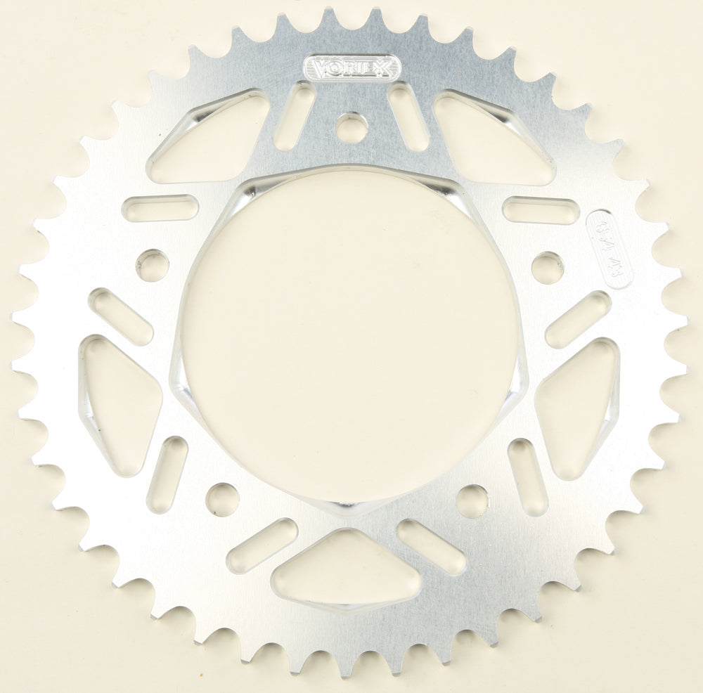 Vortex Rear Sprocket Aluminum 43T-525 Sil Yam