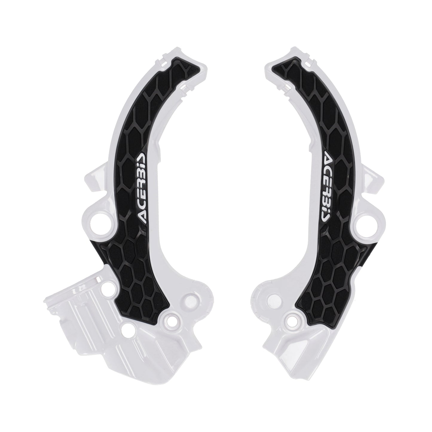 Acerbis Frame Guards- X-Grip White/Black