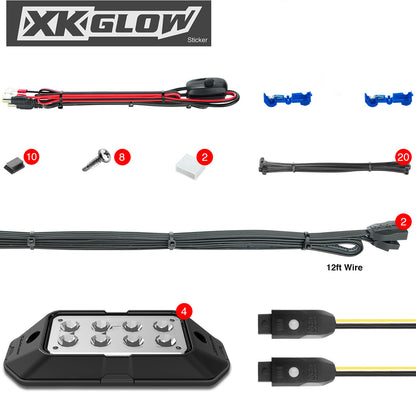 Xk Glow RGB LED Rock XKChrome Light Kit