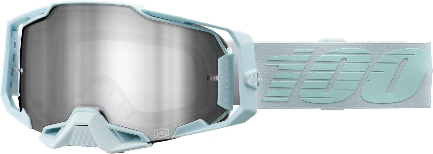 100-Percent Armega Goggle Fargo Mirror Silver Flash Lens