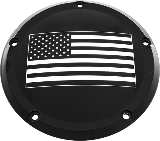 Custom Engraving 7   Tc Derby Cover American Flag Black