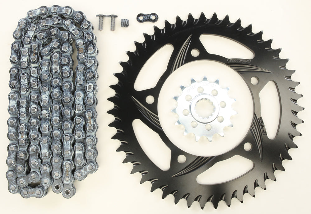 Vortex Sprocket/Chain Kit Stl/Alu 15/47T Blk Rx3 520-112L Blk