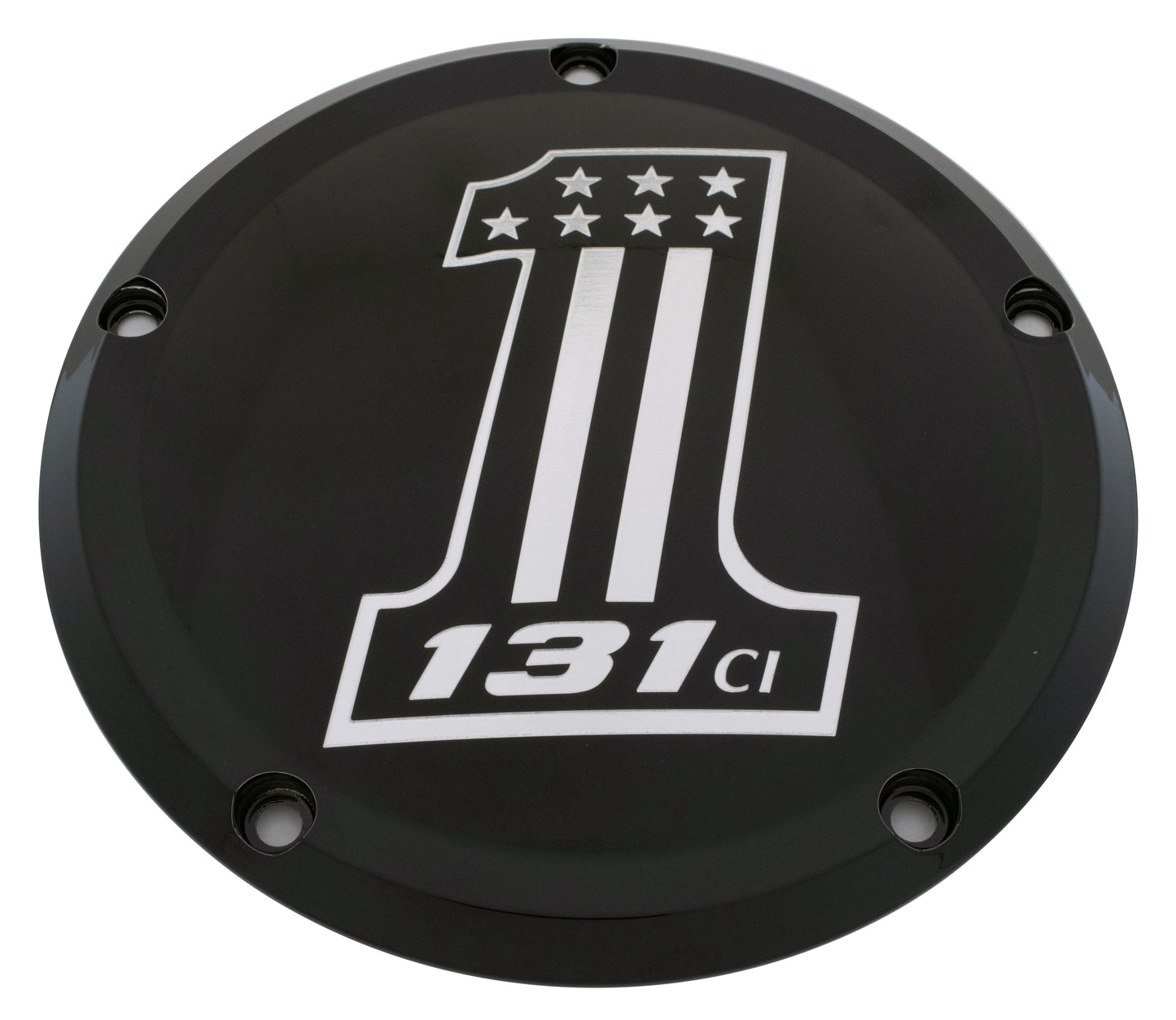 Custom Engraving 7   M8 Flt/Flh Derby Cover 131 Black