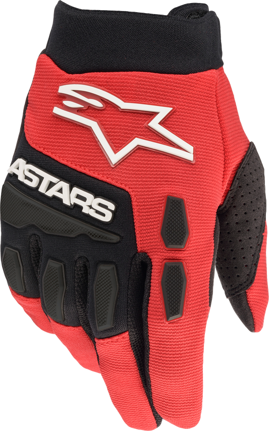 Alpinestars Youth & Kids Full Bore Gloves Bright Red/Black Y2Xs