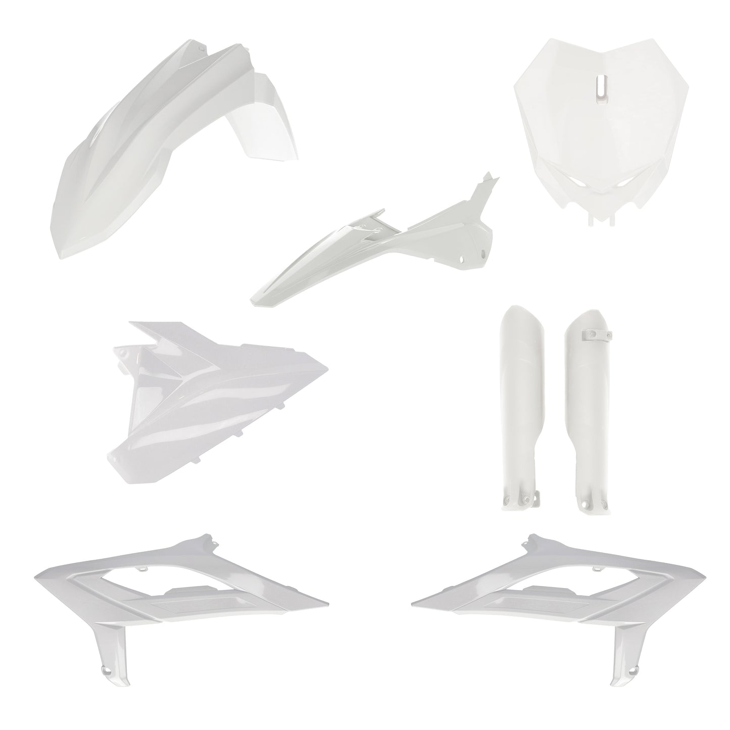 Acerbis Full Plastic Kit Beta White • #29796-60002