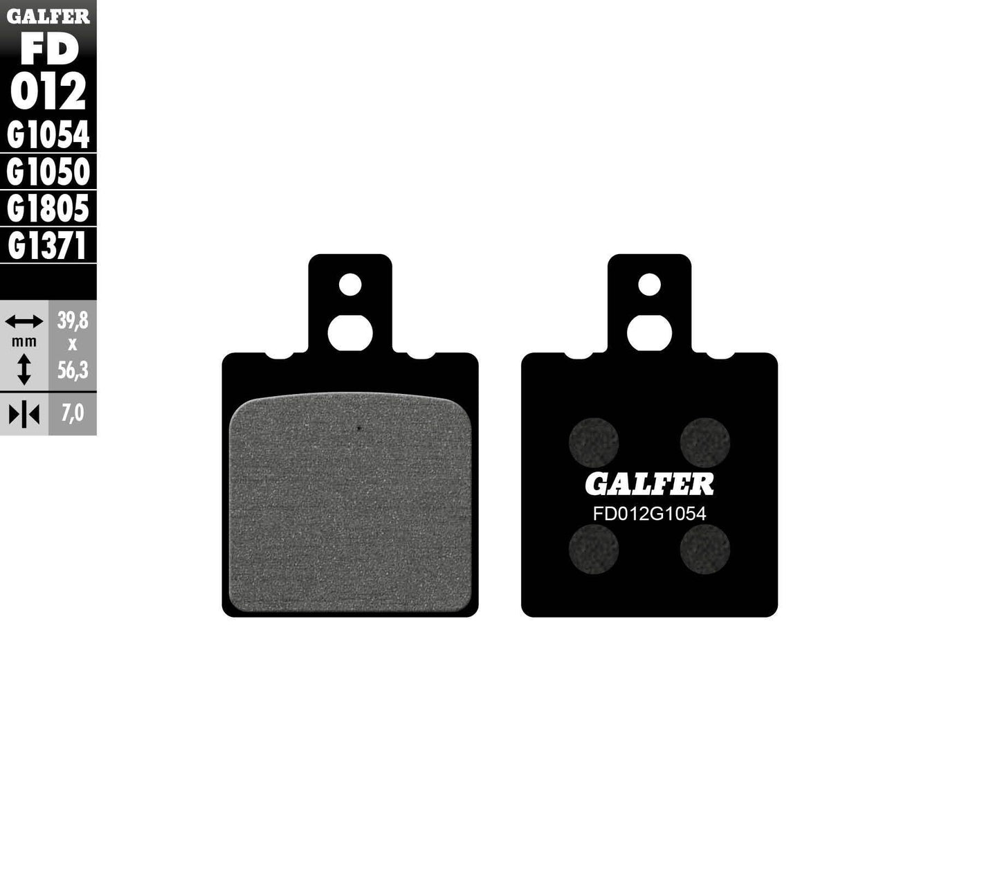 Galfer Brake Pads Semi Metallic Fd012G1054