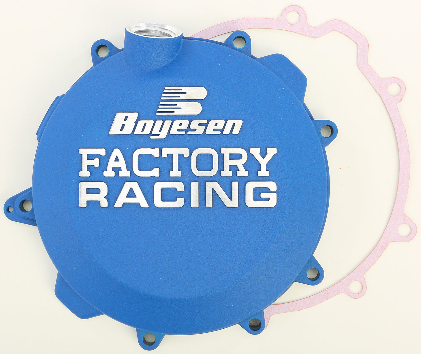 Boyesen Factory Racing Clutch Cover Blue • #59-7243CL