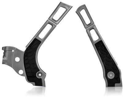 Acerbis X-Grip Frame Guard Silver/Black • #24647-41015