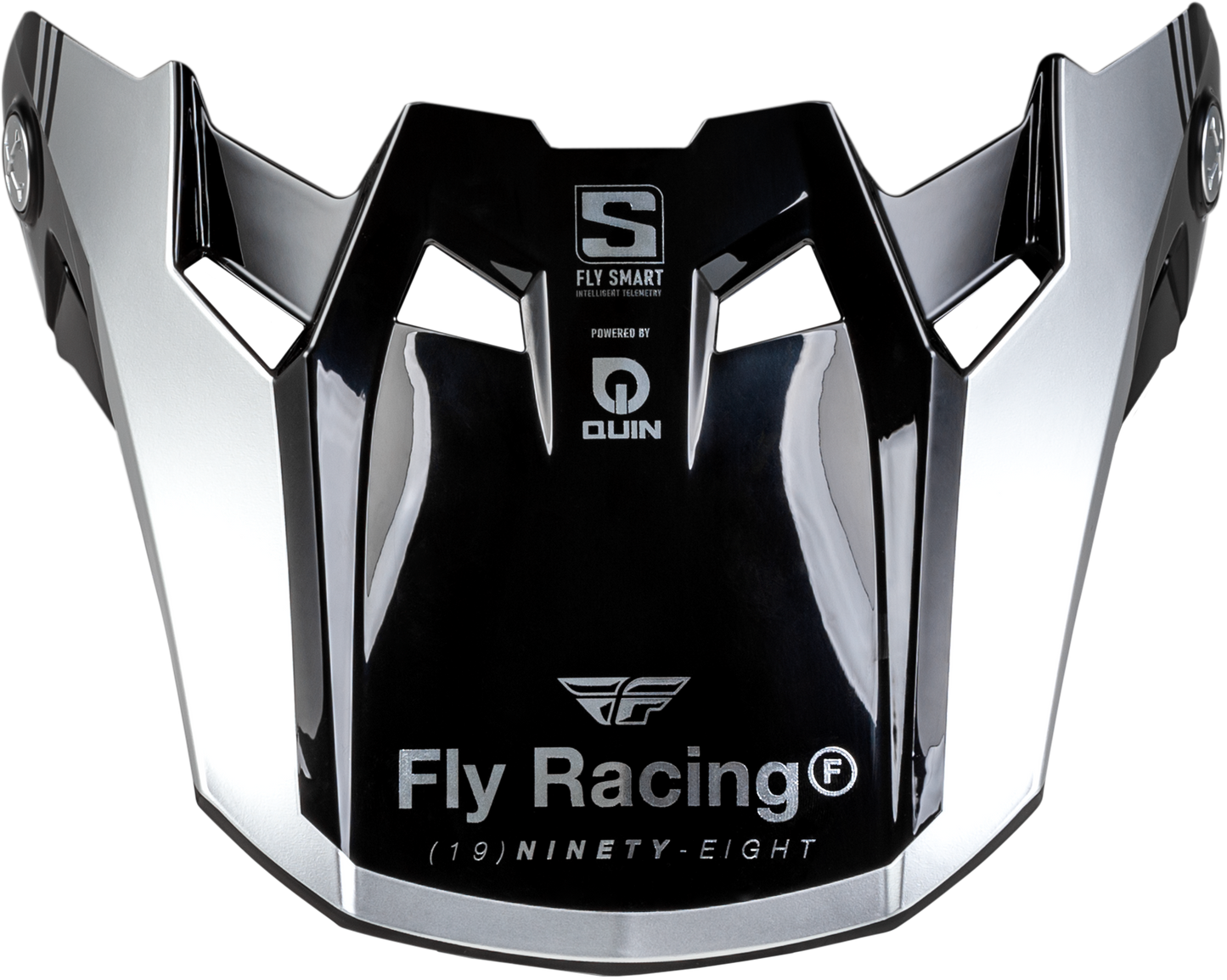 Fly Racing Formula S Carbon Legacy Visor Blue Carbon/Silver Md/Lg