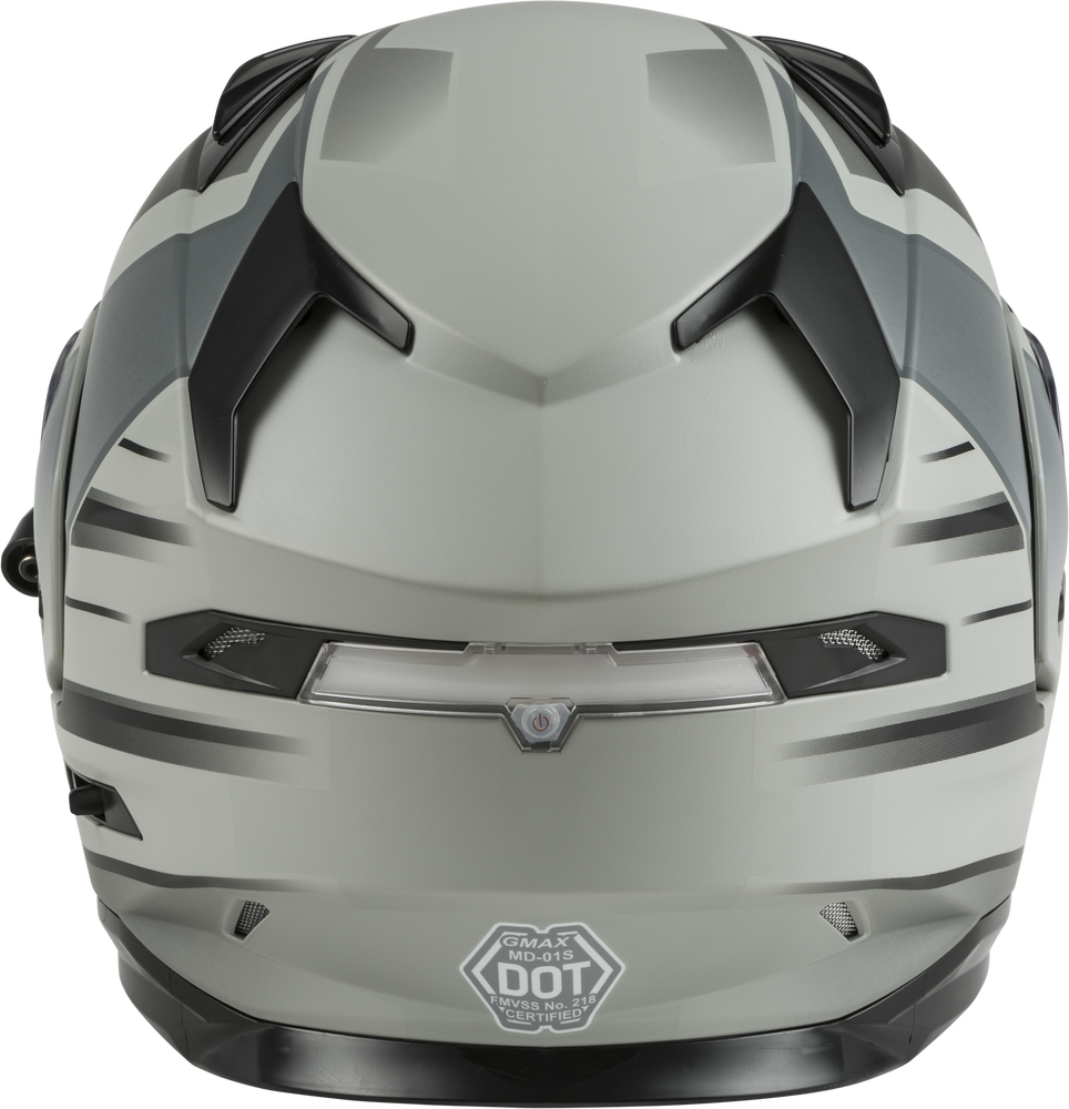 GMAX MD-01S MODULAR W/ELEC SHIELD DESCENDANT MATTE GRY/SILVER SM