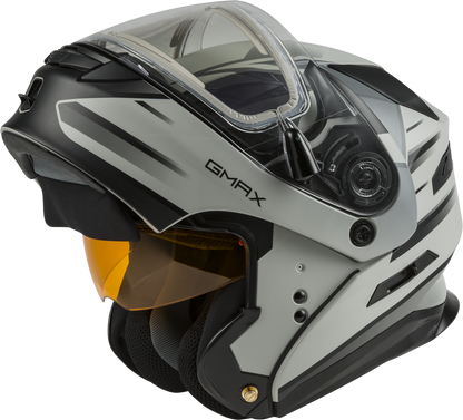 GMAX MD-01S MODULAR W/ELEC SHIELD DESCENDANT MATTE GRY/SILVER SM