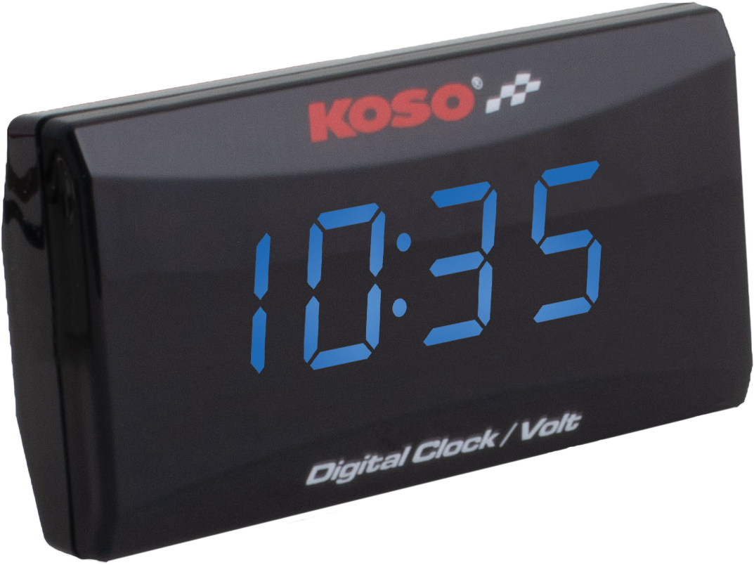 Koso Super Slim Clock/Volt Meter