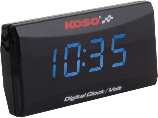 Koso Super Slim Clock/Volt Meter