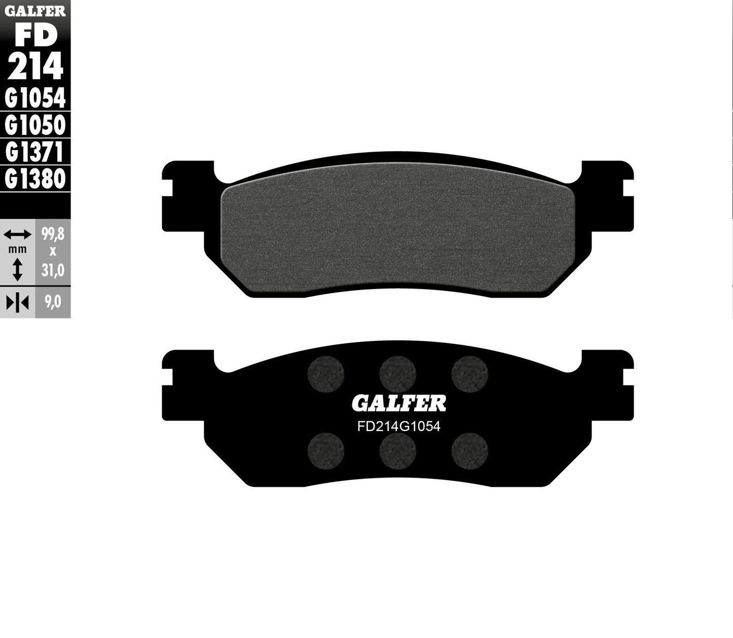 Galfer Brake Pads Semi Metallic Fd214G1054