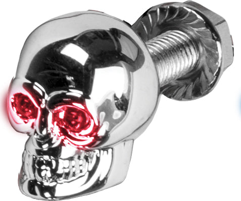 Harddrive Lighted Skull License Plate Screw