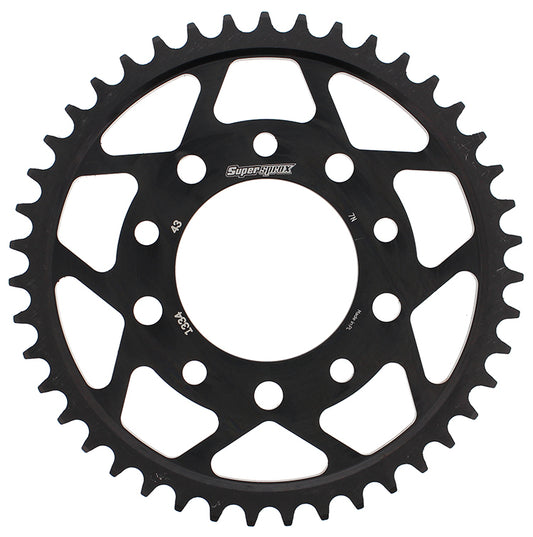 Supersprox Rear Sprocket Steel 43T-530 Blk Hon/Tri