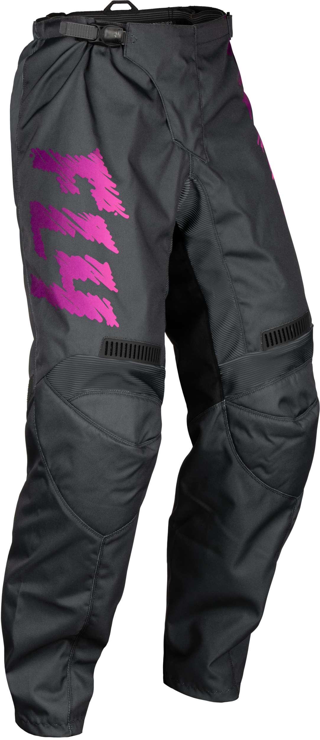 Fly Racing Youth F-16 Pants Grey/Charcoal/Pink Sz 18