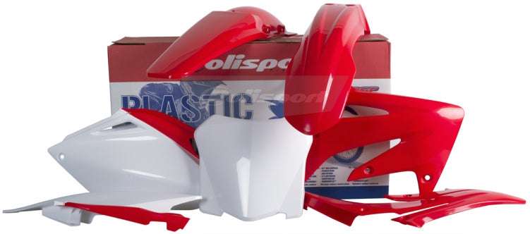 Polisport Plastic Body Kit Red W/White