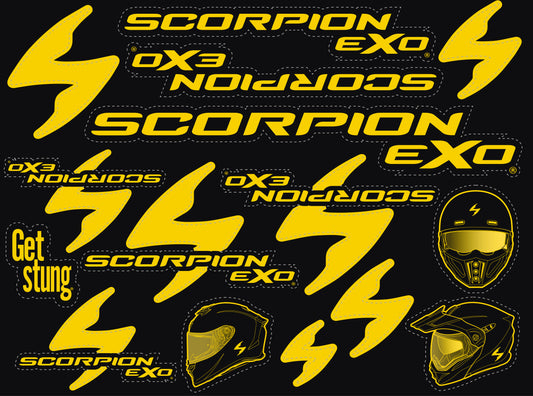 Scorpion Exo Sticker Sheet 2022