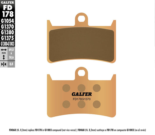 Galfer Brake Pads Sintered Fd178G1370