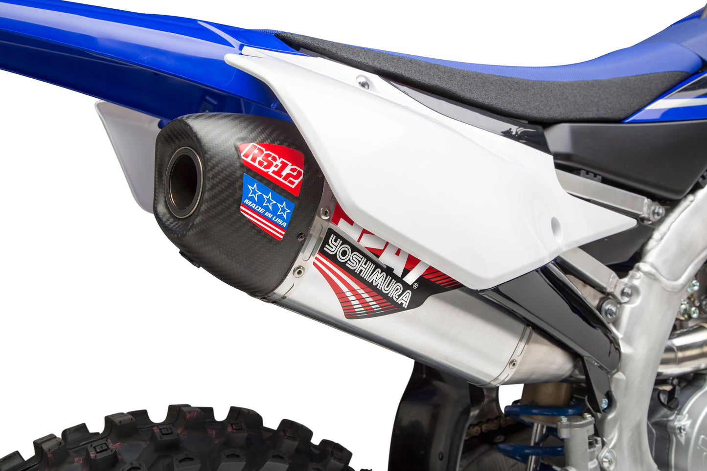 Yoshimura Rs-12 Hdr/Canister/End Cap Exhaust System Ss-Al-Cf