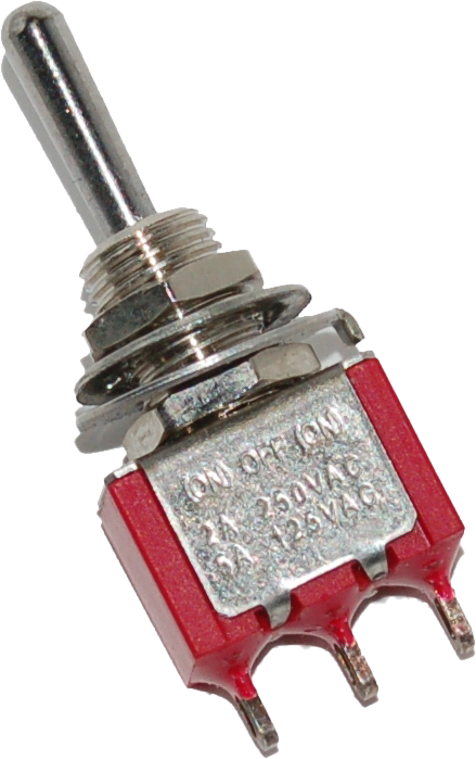 Namz Custom Cycle Mini Air Ride Toggle Switch 5-Amp 1/4" Hole