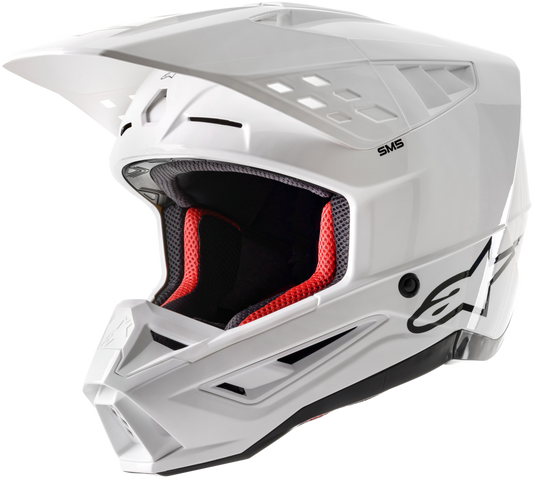 Alpinestars S-M5 Solid Helmet White Glossy Md