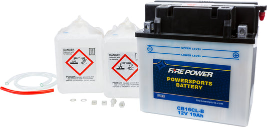 Fire Power Battery W/Acid Cb16Cl-B 12V Heavy Duty